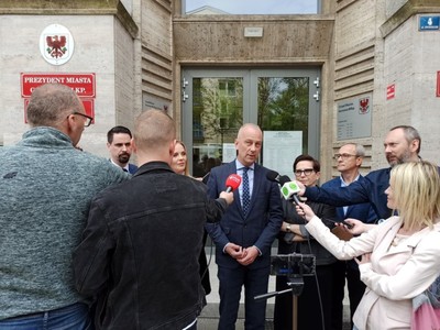 Konferencja prasowa i spotkanie w Urzędzie Miasta Gorzowa Wlkp. ws. budowy północnej obwodnicy miasta