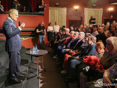 Spotkanie Donalda Tuska z mieszkańcami Gorzowa Wlkp. 