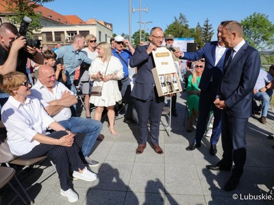 Spotkanie Donalda Tuska z mieszkańcami Krosno Odrz. 