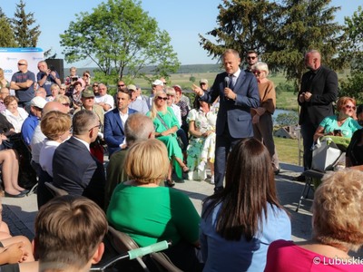 Spotkanie Donalda Tuska z mieszkańcami Krosno Odrz. 