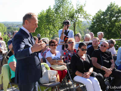 Spotkanie Donalda Tuska z mieszkańcami Krosno Odrz. 