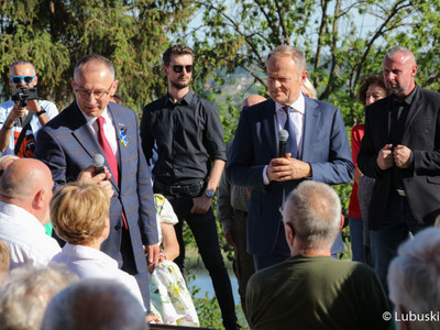 Spotkanie Donalda Tuska z mieszkańcami Krosno Odrz. 