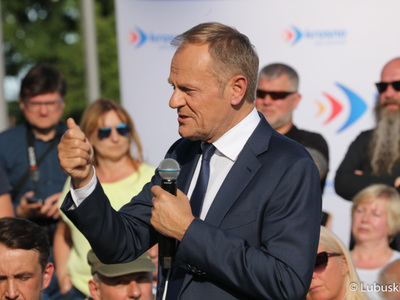 Spotkanie Donalda Tuska z mieszkańcami Krosno Odrz. 
