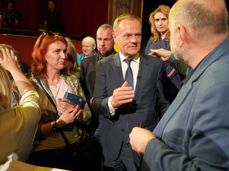 Spotkanie Donalda Tuska z mieszkańcami Gorzowa Wlkp.