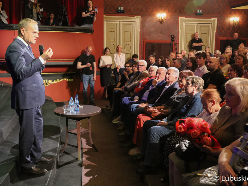 Spotkanie Donalda Tuska z mieszkańcami Gorzowa Wlkp.