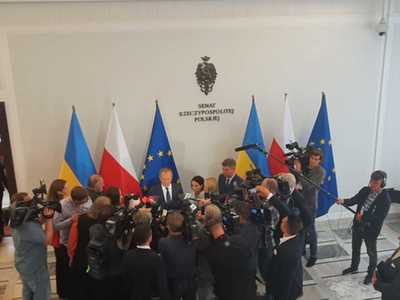 Uroczyste podpisanie deklaracji samorządowej w Senacie RP