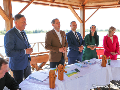 Wicemarszałek Ł. Porycki z gośćmi