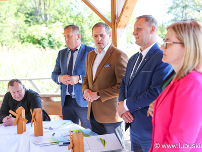 Wicemarszałek Ł. Porycki z gośćmi