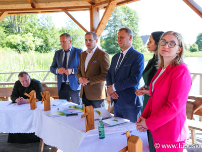 Wicemarszałek Ł. Porycki z gośćmi