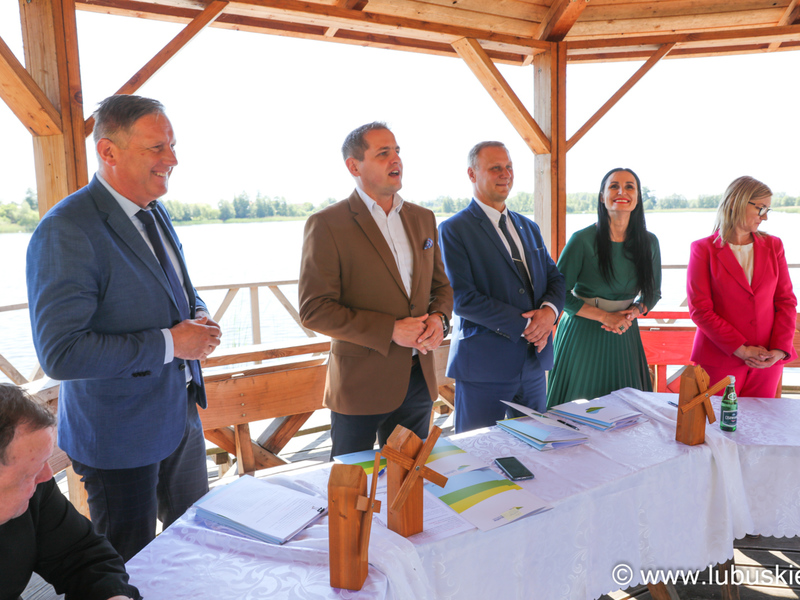 Wicemarszałek Ł. Porycki z gośćmi