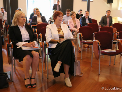 Uczestnicy spotkania edukacyjnego dla lubuskich prezydentów, burmistrzów i wójtów na temat rewitalizacji.