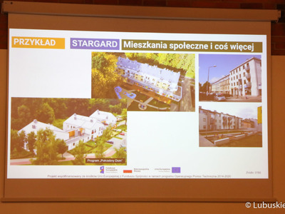 Spotkanie edukacyjne dla lubuskich prezydentów, burmistrzów i wójtów na temat rewitalizacji.