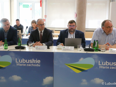 Posiedzenie Wojewódzkiej Rady Dialogu Społecznego w Sali Kolumnowej Urzędu Marszałkowskiego w Zielonej Górze