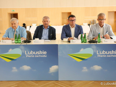 Posiedzenie Wojewódzkiej Rady Dialogu Społecznego w Sali Kolumnowej Urzędu Marszałkowskiego w Zielonej Górze