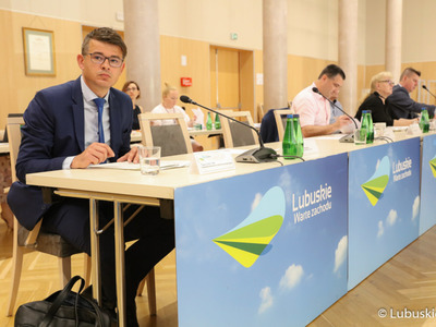 Posiedzenie Wojewódzkiej Rady Dialogu Społecznego w Sali Kolumnowej Urzędu Marszałkowskiego w Zielonej Górze