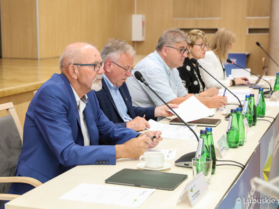Posiedzenie Wojewódzkiej Rady Dialogu Społecznego w Sali Kolumnowej Urzędu Marszałkowskiego w Zielonej Górze