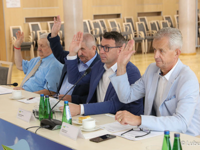 Posiedzenie Wojewódzkiej Rady Dialogu Społecznego w Sali Kolumnowej Urzędu Marszałkowskiego w Zielonej Górze