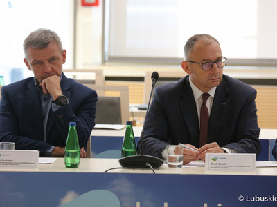 Posiedzenie Wojewódzkiej Rady Dialogu Społecznego w Sali Kolumnowej Urzędu Marszałkowskiego w Zielonej Górze