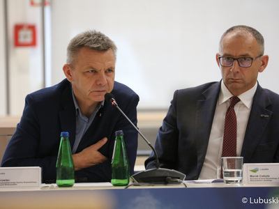 Posiedzenie Wojewódzkiej Rady Dialogu Społecznego w Sali Kolumnowej Urzędu Marszałkowskiego w Zielonej Górze