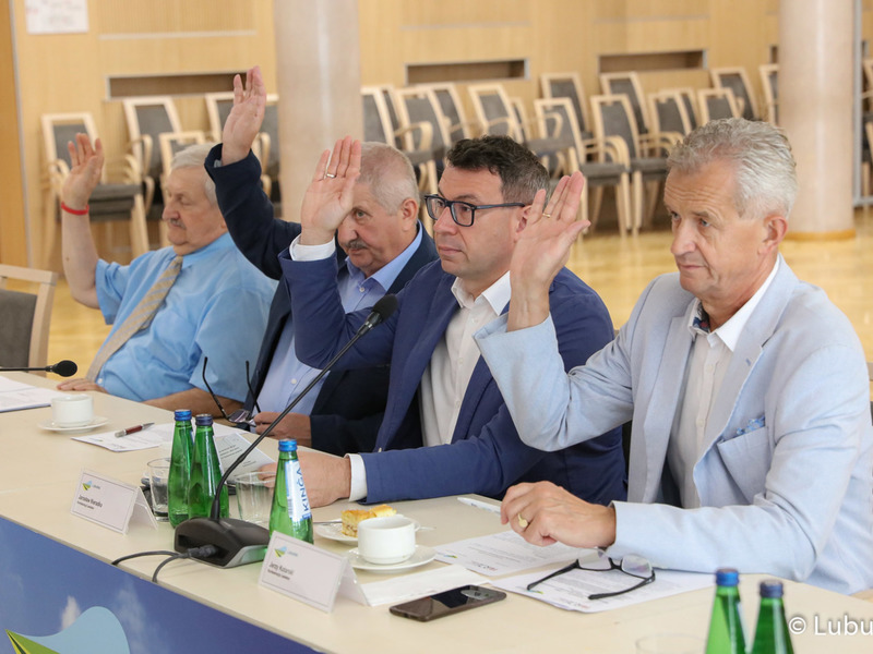 Posiedzenie Wojewódzkiej Rady Dialogu Społecznego w Sali Kolumnowej Urzędu Marszałkowskiego w Zielonej Górze