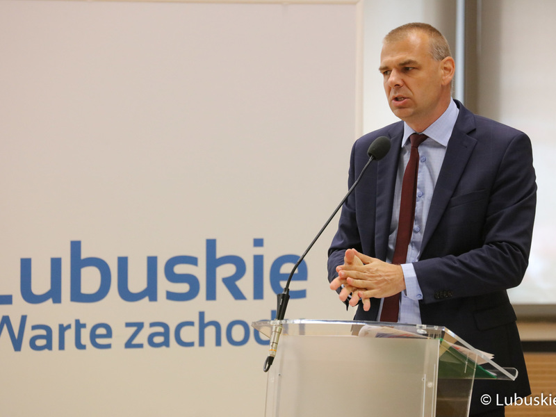 Posiedzenie Wojewódzkiej Rady Dialogu Społecznego w Sali Kolumnowej Urzędu Marszałkowskiego w Zielonej Górze