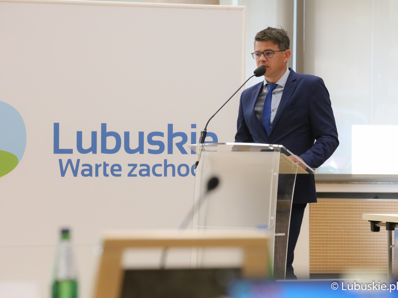 Posiedzenie Wojewódzkiej Rady Dialogu Społecznego w Sali Kolumnowej Urzędu Marszałkowskiego w Zielonej Górze