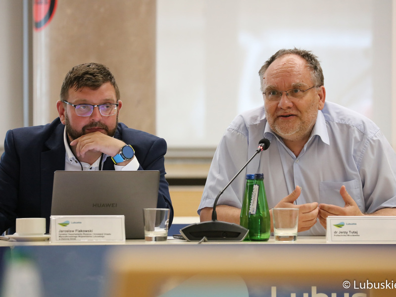 Posiedzenie Wojewódzkiej Rady Dialogu Społecznego w Sali Kolumnowej Urzędu Marszałkowskiego w Zielonej Górze