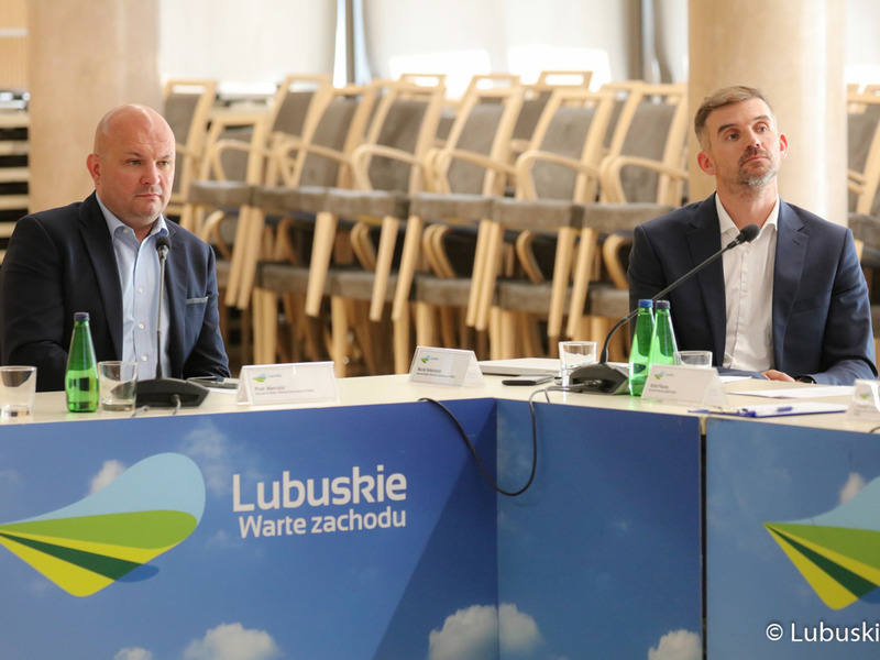 Posiedzenie Wojewódzkiej Rady Dialogu Społecznego w Sali Kolumnowej Urzędu Marszałkowskiego w Zielonej Górze