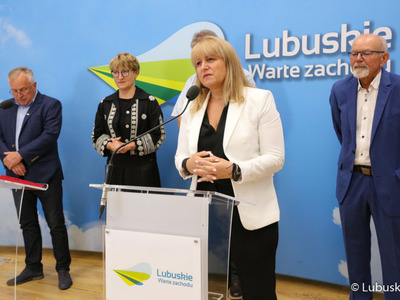 Konferencja prasowa w przerwie posiedzenia Wojewódzkiej Rady Dialogu Społecznego woj. lubuskiego