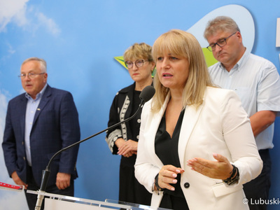Konferencja prasowa w przerwie posiedzenia Wojewódzkiej Rady Dialogu Społecznego woj. lubuskiego