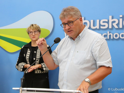 Konferencja prasowa w przerwie posiedzenia Wojewódzkiej Rady Dialogu Społecznego woj. lubuskiego