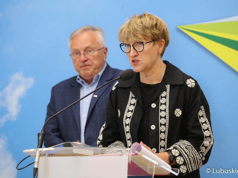 Konferencja prasowa w przerwie posiedzenia Wojewódzkiej Rady Dialogu Społecznego woj. lubuskiego
