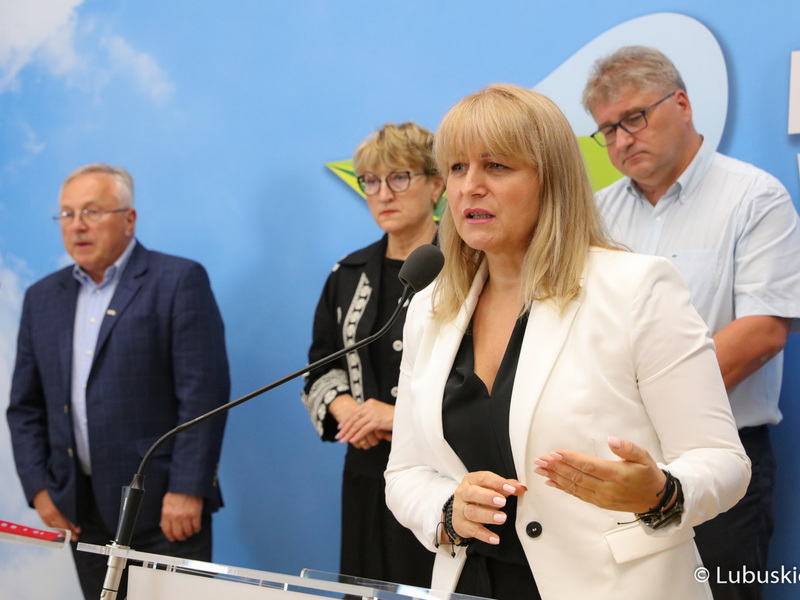 Konferencja prasowa w przerwie posiedzenia Wojewódzkiej Rady Dialogu Społecznego woj. lubuskiego