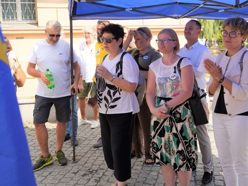 18 sierpnia 2022 r. Pikieta przed Sądem Rejonowym w Zielonej Górze w sprawie działań rządu wobec katastrofy ekologicznej na Odrze