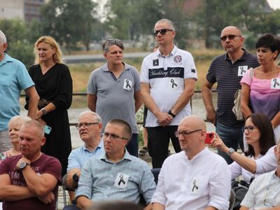 19 sierpnia 2022 r. Spotkanie z Donaldem Tuskiem w Krośnie Odrzańskim na temat katastrofy ekologicznej w Odrze