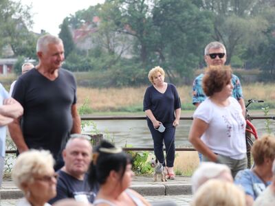 19 sierpnia 2022 r. Spotkanie z Donaldem Tuskiem w Krośnie Odrzańskim na temat katastrofy ekologicznej w Odrze