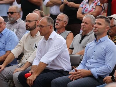 19 sierpnia 2022 r. Spotkanie z Donaldem Tuskiem w Krośnie Odrzańskim na temat katastrofy ekologicznej w Odrze