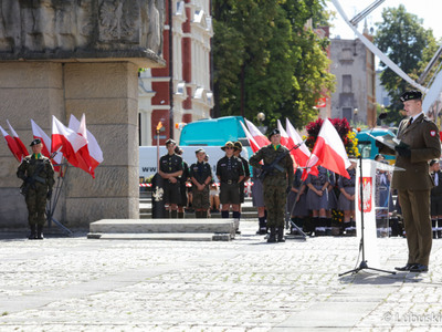 Uroczystości 83. rocznicy wybuchu II Wojny Światowej na Placu Bohaterów w Zielonej Górze