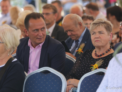 Uczestnicy Lubuskiego Święta Plonów w Zwierzynie w powiecie strzelecko-drezdeneckim