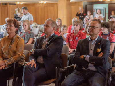 Powitanie medalistów mistrzostw świata i Europy w kajakarstwie