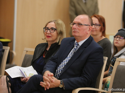 Wicemarszałek Stanisław Tomczyszyn na gali finałowej konkursu „Lubuskie EKOlogiczne” w Sali Kolumnowej Urzędu Marszałkowskiego Województwa Lubuskiego w Zielonej Górze.