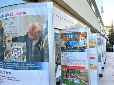 Wystawa dotyczącą projektów zrealizowanych w ramach Programu Współpracy INTERREG Brandenburgia-Polska od 31 sierpnia do 11 września 2022 r. jest prezentowana przy Bibliotece Norwida w Zielonej Górze