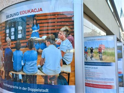 Wystawa dotyczącą projektów zrealizowanych w ramach Programu Współpracy INTERREG Brandenburgia-Polska od 31 sierpnia do 11 września 2022 r. jest prezentowana przy Bibliotece Norwida w Zielonej Górze