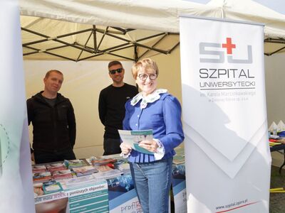 Jedno ze stoisk na Pikniku Zdrowia i Profilaktyki w Zaborze