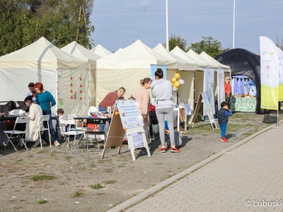 Stoiska na Pikniku Zdrowia i Profilaktyki w Zaborze