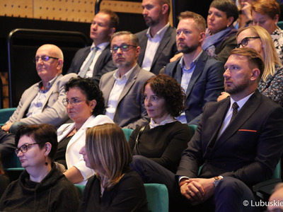 Uczestnicy pierwszego dnia Kongresu Gospodarczego Lubuskie 2022 w Centrum Kreatywnej Kultury przy zielonogórskim Regionalnym Centrum Animacji Kultury 