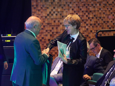 Uczestnicy pierwszego dnia Kongresu Gospodarczego Lubuskie 2022 w Centrum Kreatywnej Kultury przy zielonogórskim Regionalnym Centrum Animacji Kultury 