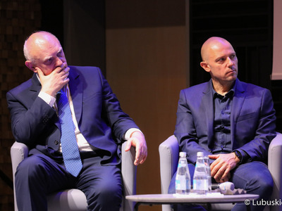Uczestnicy pierwszego dnia Kongresu Gospodarczego Lubuskie 2022 w Centrum Kreatywnej Kultury przy zielonogórskim Regionalnym Centrum Animacji Kultury 