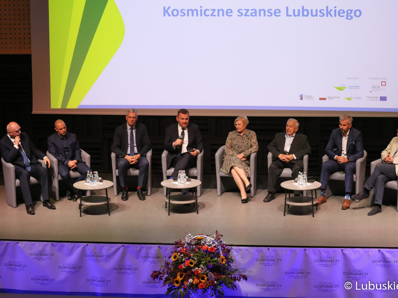 Uczestnicy pierwszego dnia Kongresu Gospodarczego Lubuskie 2022 w Centrum Kreatywnej Kultury przy zielonogórskim Regionalnym Centrum Animacji Kultury