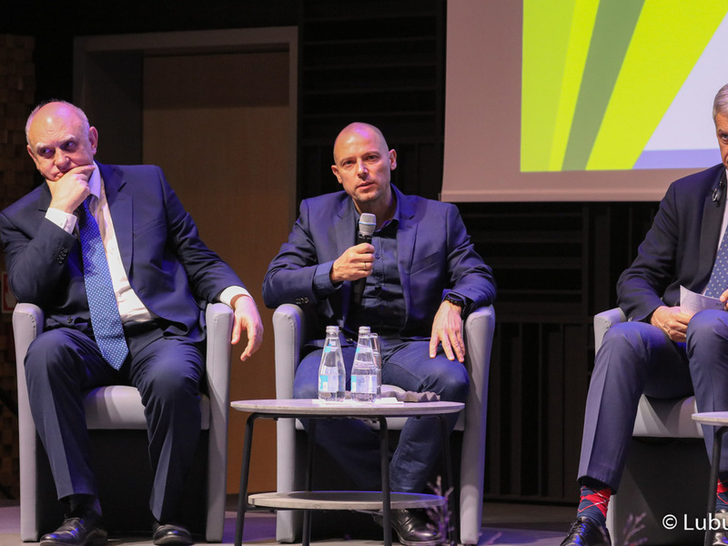 Uczestnicy pierwszego dnia Kongresu Gospodarczego Lubuskie 2022 w Centrum Kreatywnej Kultury przy zielonogórskim Regionalnym Centrum Animacji Kultury